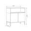 Buffet moderne bicolore en grès et chêne saphir avec tablette ouverte (31,5'' L x 15,7'' P x 31,5'' H)-707676257
