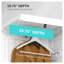 Armoire-penderie pliante portative avec tringle et 6 compartiments HOMcom, organisateur de rangement en ABS blanc