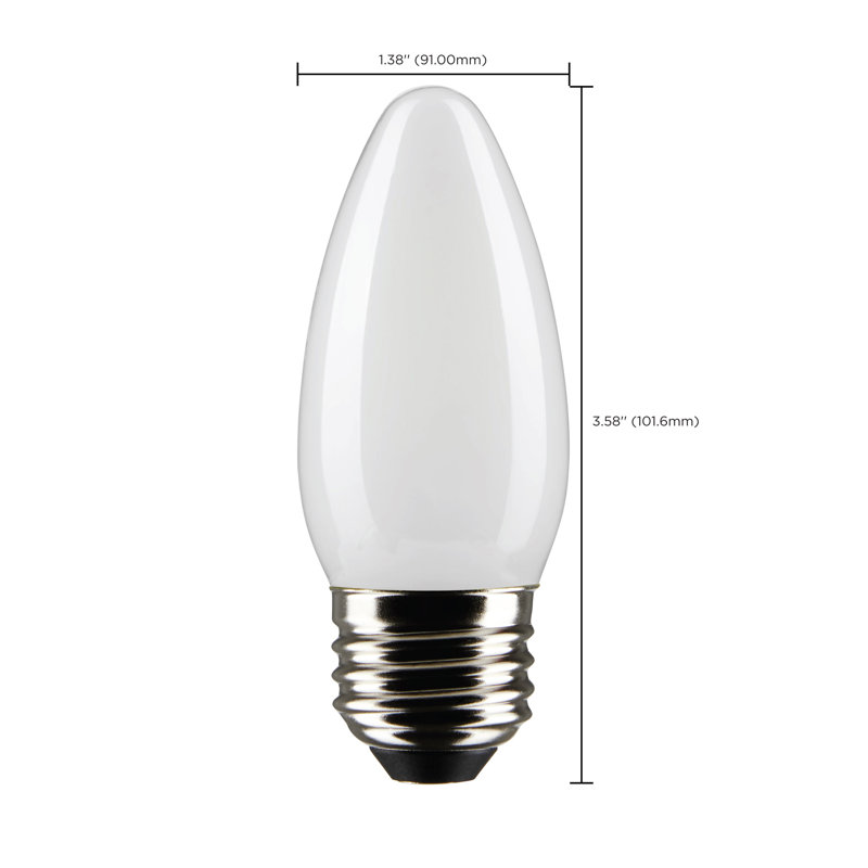 4 Watt White LED Bulb, 2700K