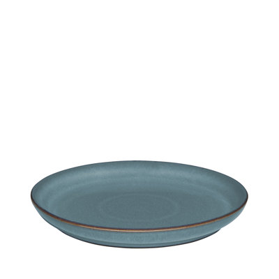 Assiette moyenne bleu azur