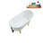 57.5'' x 29.5'' Freestanding Soaking Acrylic Bathtub-83636128-83636118