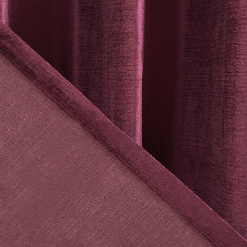Ida Room Darkening Curtain Single Panel, 52" W x 96" L, Eggplant