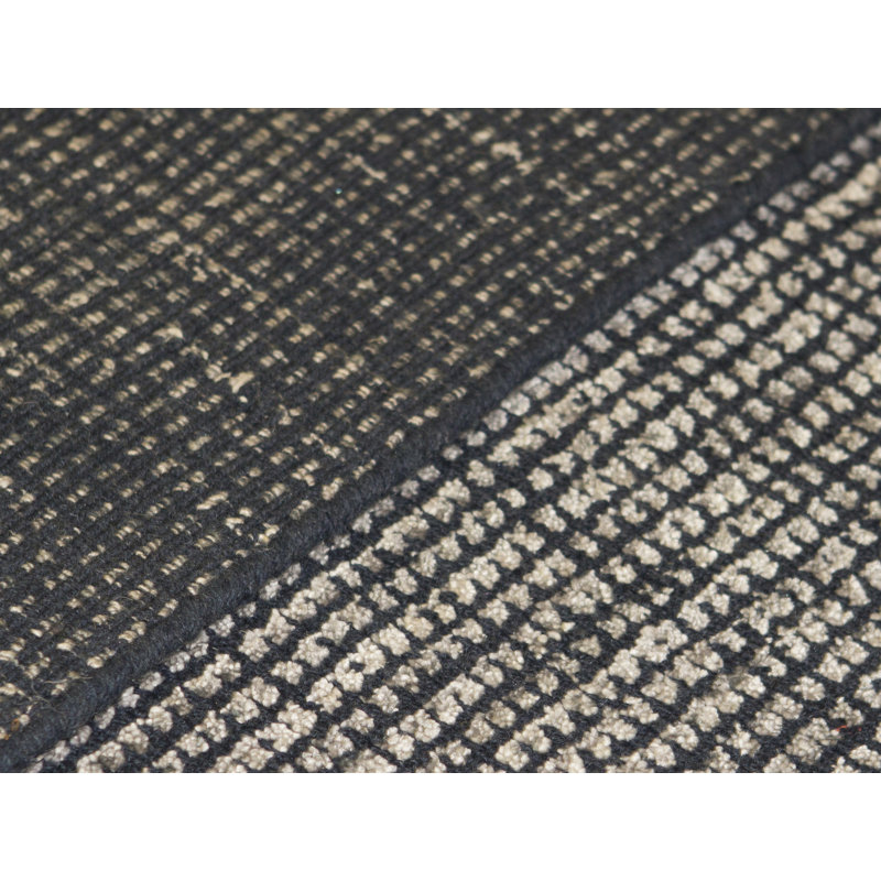 Hand Woven Wool Area Rug, Rectangle 8'9" x 11'9"