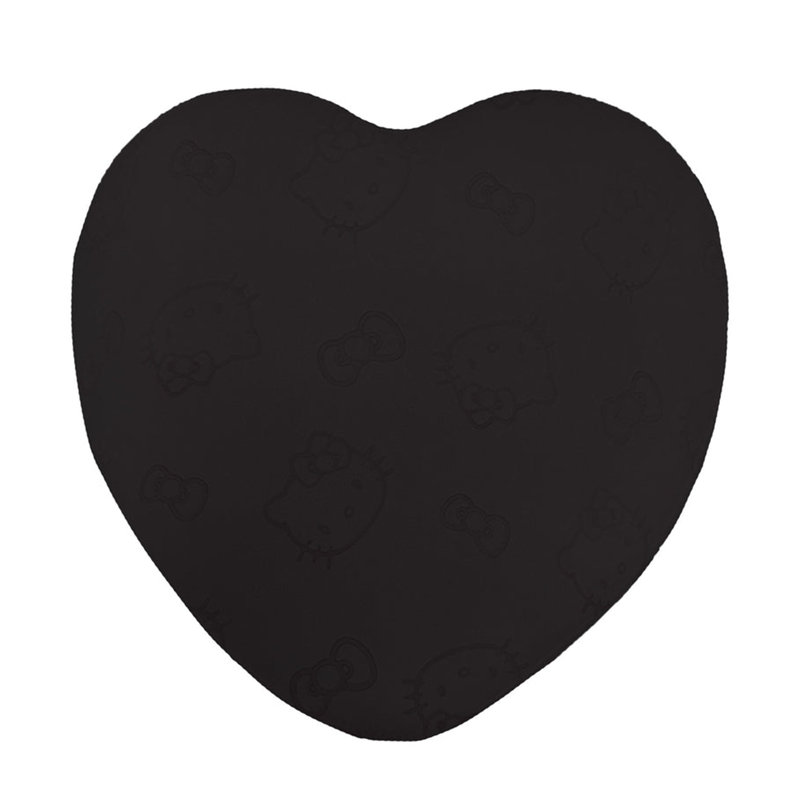 Tabouret de coiffeuse Nahara Hello Kitty Heart, tabouret de maquillage rembourré de mousse de velours avec base en acier inoxydable
