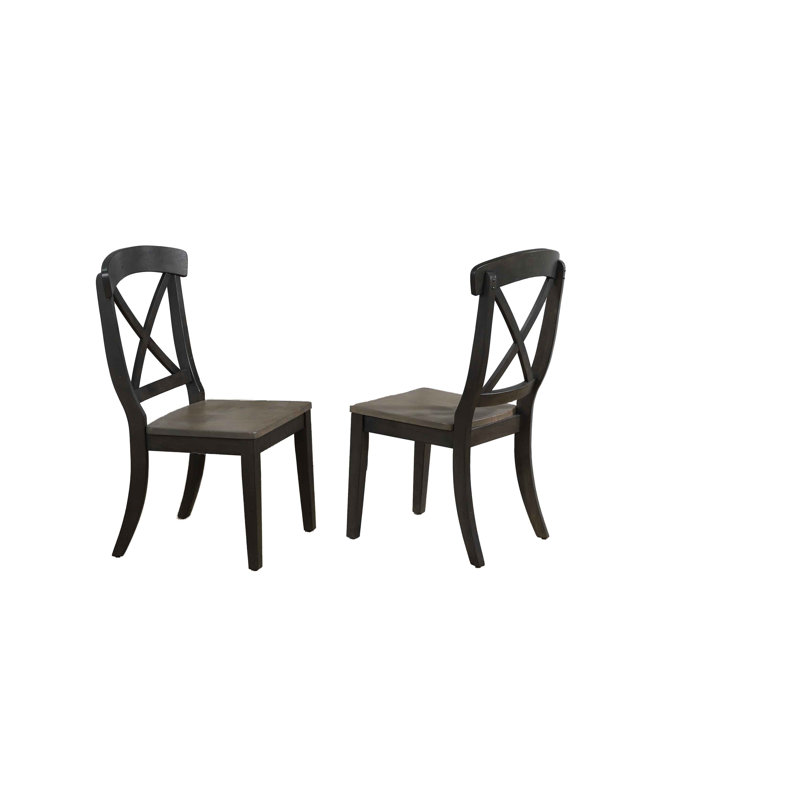 Laesha Solid Wood Extendable Dining Set With 18" Takeout Leaf (seats 4-6 people), 7 Pieces: 1 Table, 6 Chairs