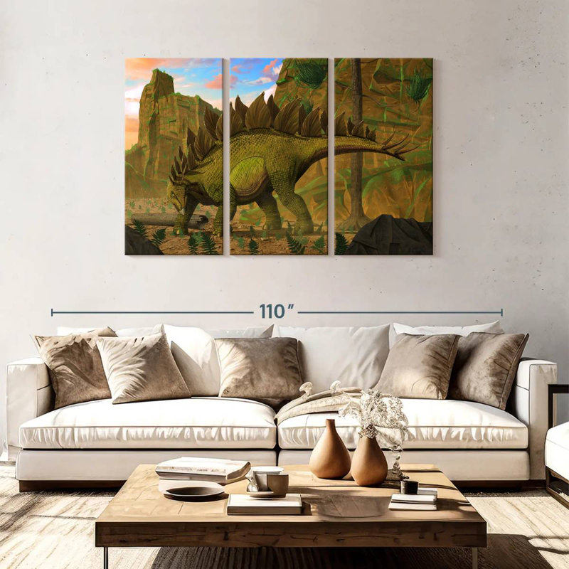 Brampt Stegosaurus, 48" H x 74" W