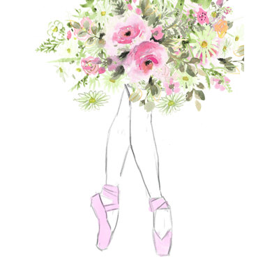 Tutu floral - impression sur toile tendue