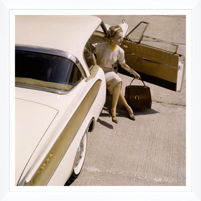 " Vogue Magazine, "Model Seated In A 1958 Packard Hawk," Karen Radkai, June 1, 1958 " by Karen Radkai