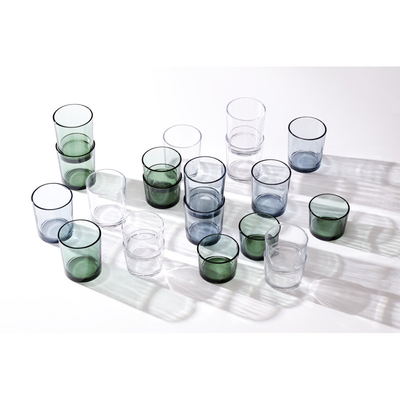 Stackables Tall Blue Drinkware, Set of 6, Blue