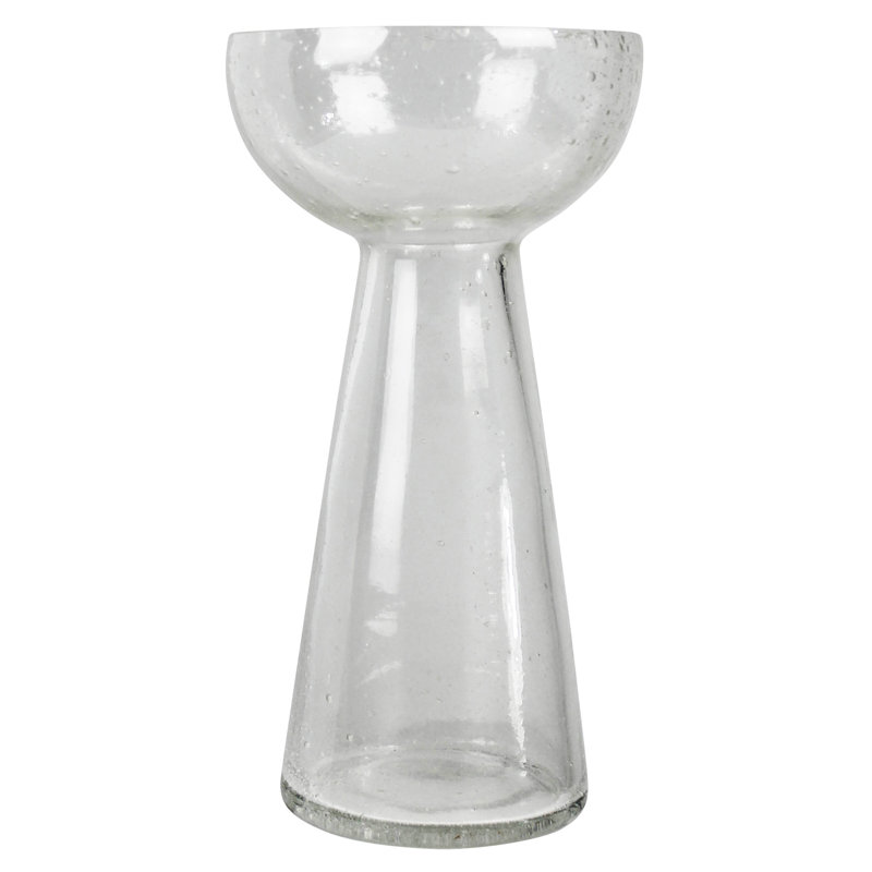 Bulb Vase, Seeded Glass