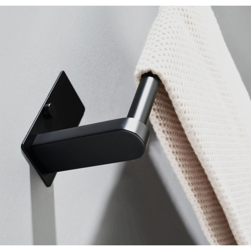 Porte-papier hygiénique mural, Noir mat