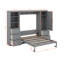 Grand lit escamotable avec tiroirs et tablettes-1916929940