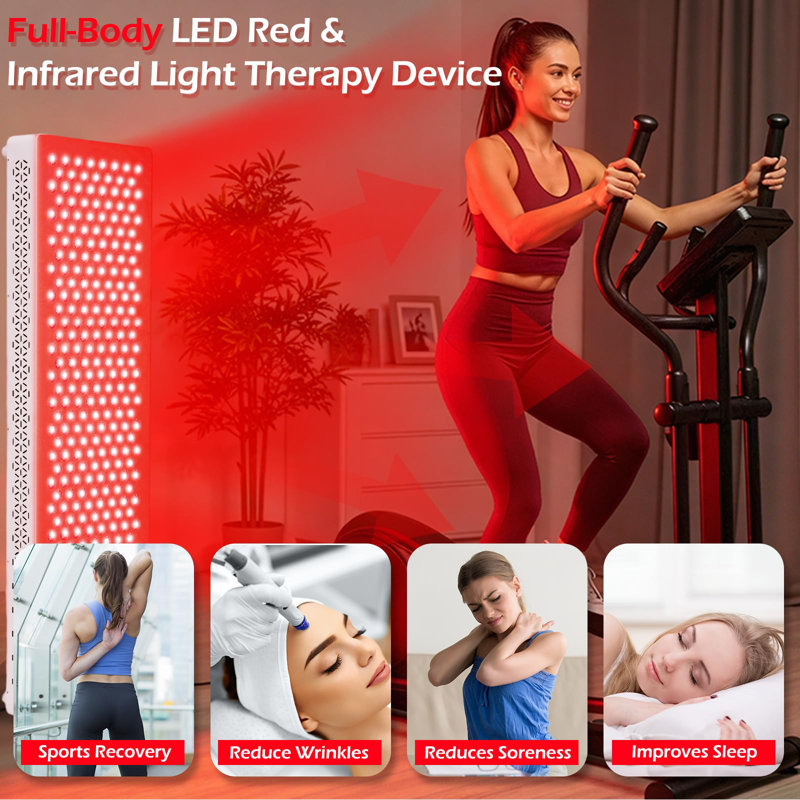 Dispositif de thérapie par lumière rouge, H 38,4 po x l 11,8 po x P 3,7 po