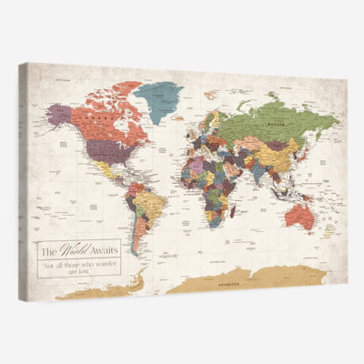 " Push Pin World Maps "