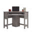Bureau d'ordinateur de coin, finition brune