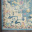 Tapis oriental bleu clair / beige Verda-46931196