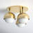 Weston Glass Semi Flush Mount-258528496