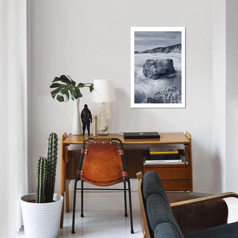 « california coast, no border », reproduction d’impression sur toile, H 12 po x l 8 po x P 0,75 po, Toile tendue