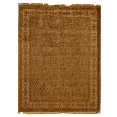 Tapis ivoire noué à la main de haute qualité