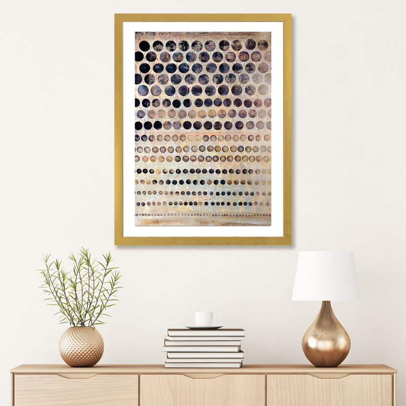 « Moon Shadow »-impression, H 32 po x l 24 po x P 1 po, Papier beaux-arts encadré doré