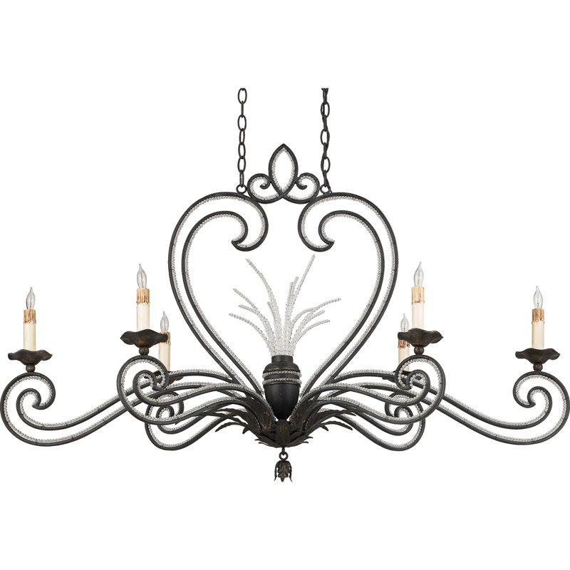 Lustree 6 lumières façon bougie/classique Allyson