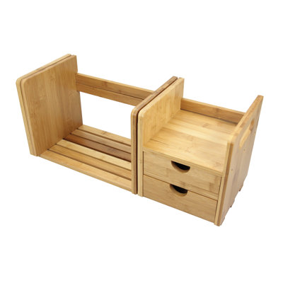 Amos 22.5cm H x 51.5cm W Solid Wood Standard Bookcase