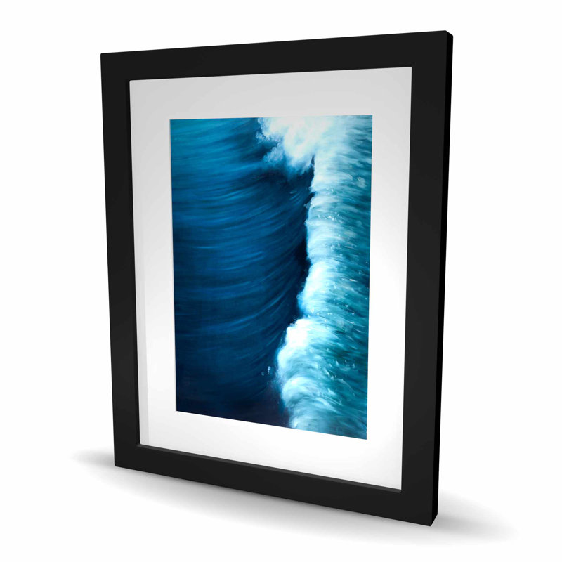 Wave - Imprimé mat pour salle de bain Coastal, Noir
