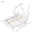 Lit plateforme en bois avec garde-corps et deux tiroirs de rangement Delightful-988602745