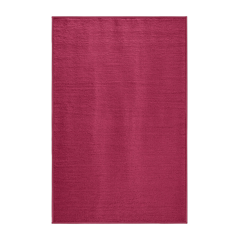 Tapis mauve lavable à la machine, Rectangle de 5 pi x 8 pi
