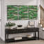 «Green Bass School Fish», reproduction d'art sur toile encadrée, impression sur toile-132153773-132153771