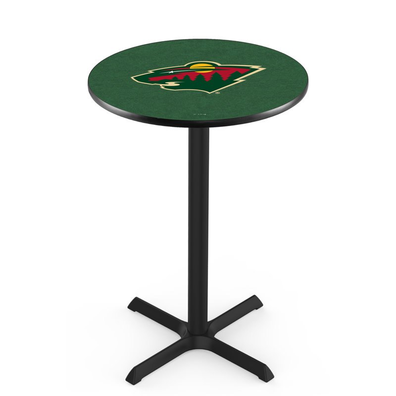 NHL Pub Table, Minnesota Wild, 36" H x 30" L x 30" W