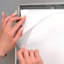 Cadre d'affiche en aluminium Opti Snap - Cadre de présentation mural à profil frontal 1 po avec housse antireflet pour affiches, documents et certifications - (noir - argent et 8,5 x 11 - 11 x 17 pouces)-17114911-17114910