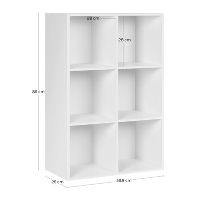 Hassi Engineered Wood Cube Bookcase
