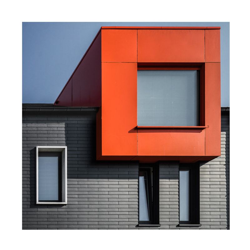 Bolog Luc Vangindertael Orange Hideout Canvas Art, 35" H x 35" W