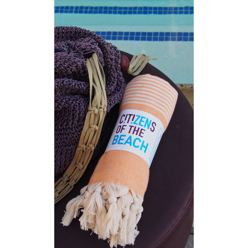 Serviette de plage Macneil, Orange