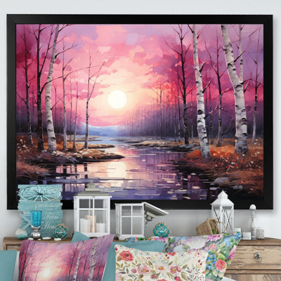 " Birch Woods Pink Symphony III "