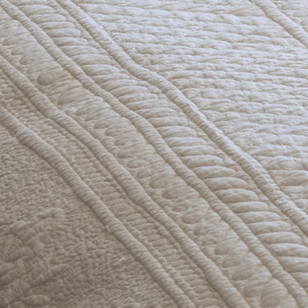 Abigail Single Quilt, King Quilt, White