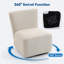 Fauteuil d'appoint pivotant sans accoudoirs-1705317359