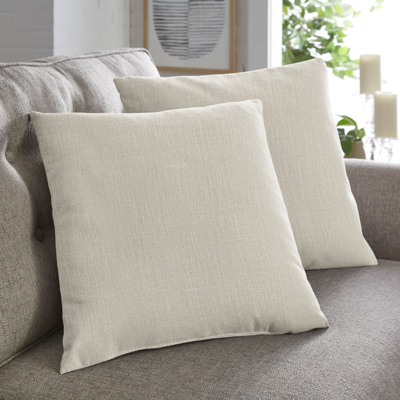 Outdoor Reversible Throw Pillow, Light Blue, 20"H x 20"W, Square