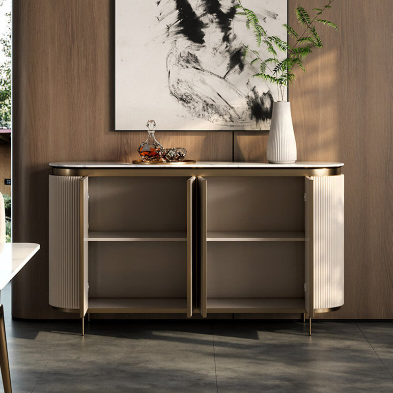 Buffet American Modern, Blanc cassé, H 35,4 po x l 47,2 po x P 15,7 po