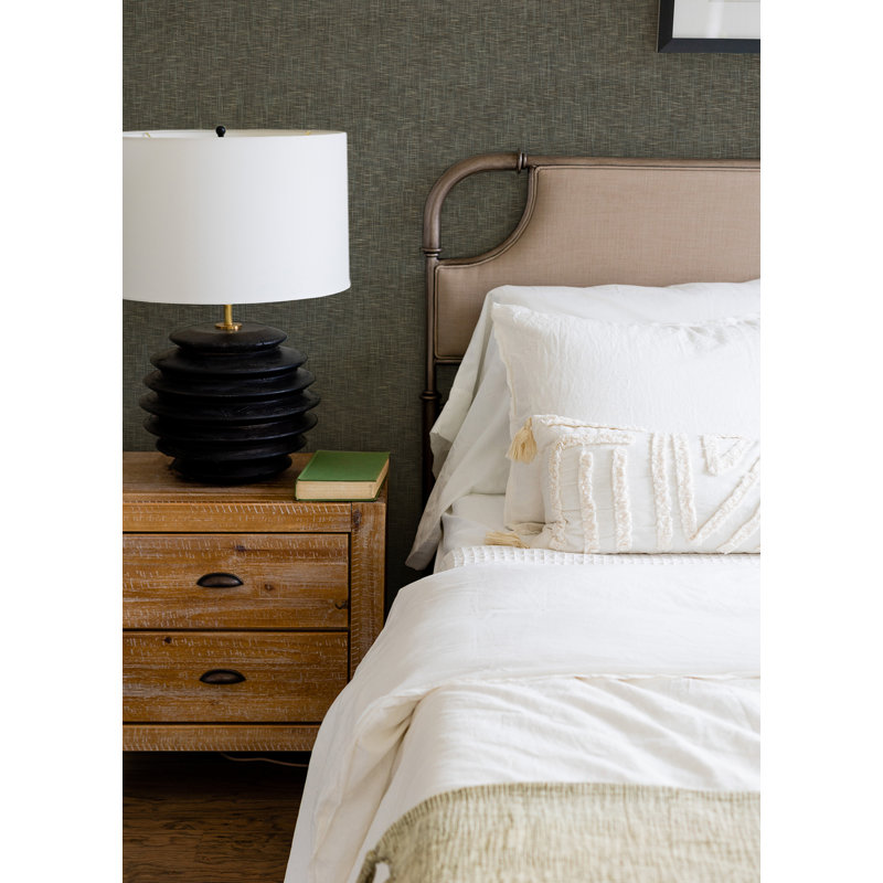 Twine Grass Cloth Wallpaper Roll, Gray