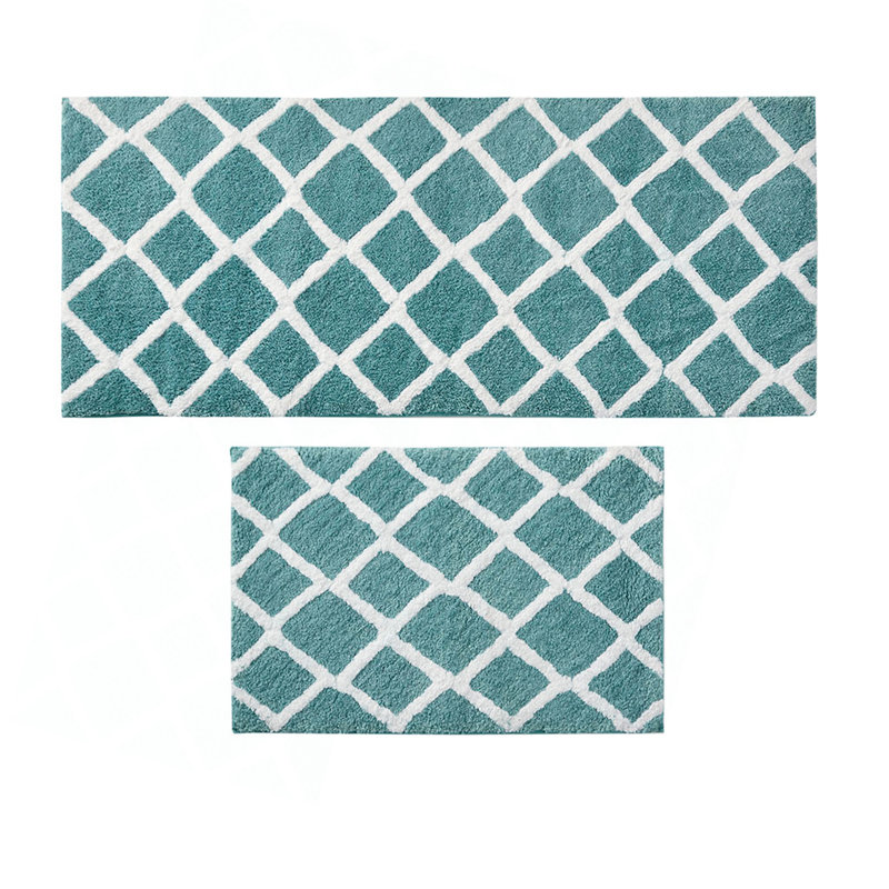 Reversible High Pile Tufted   Bath Rug, Single - 1'9" x 2'10"