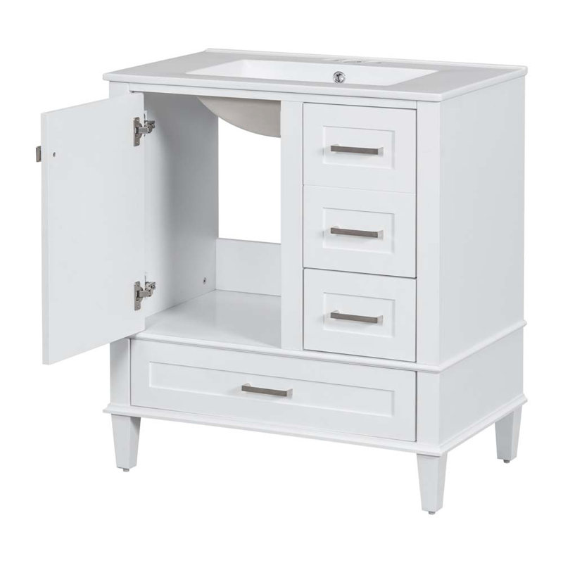 Ensemble de meuble-lavabo simple 30 po avec plateau Elyijah