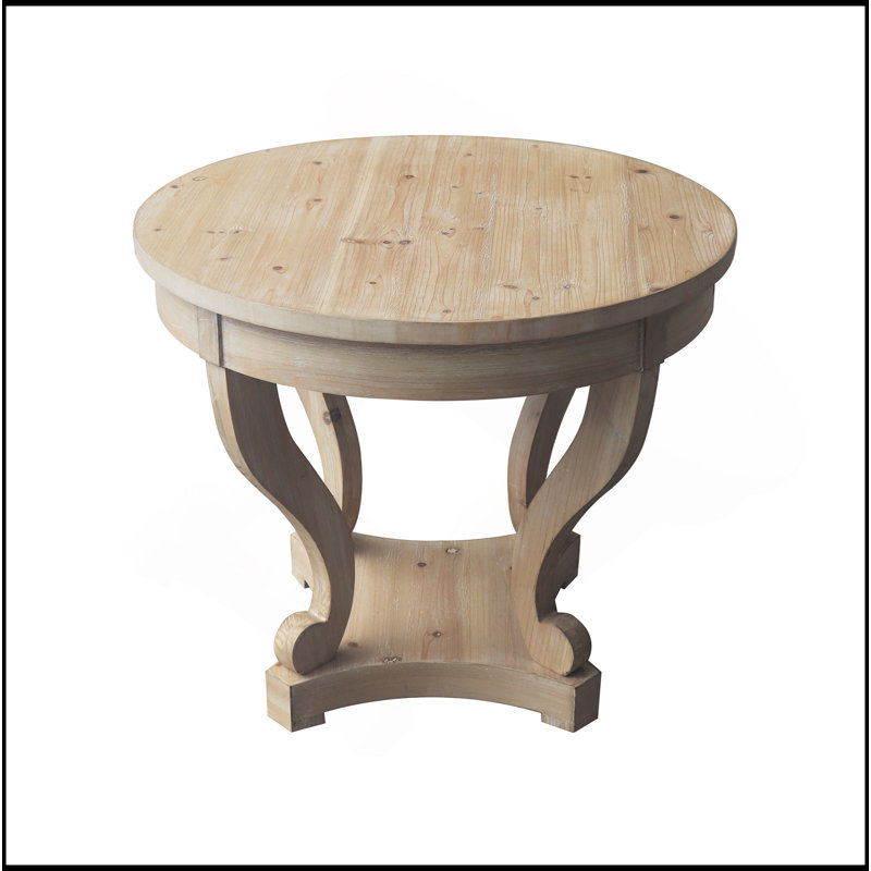 Pieds courbés de style campagnard de petite taille, table de bout, table de bout, table d'appoint, table basse pour coin-repas, cuisine, salle à manger ou salon, grain de bois naturel vieilli