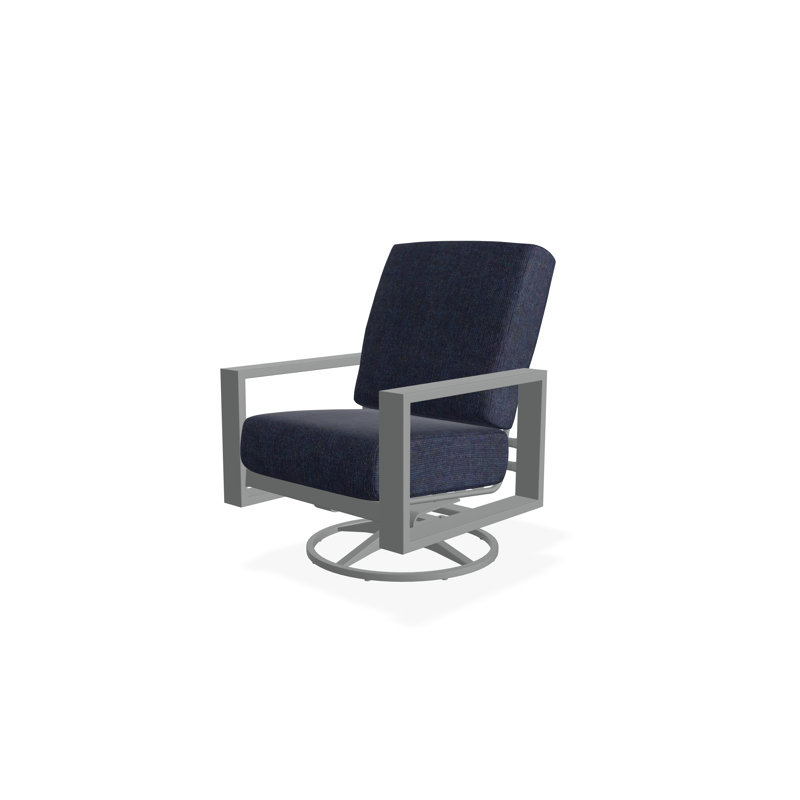 Larssen Outdoor Lounge Chair, Spectrum Indigo Sunbrella®, Graphite