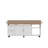 63"W  Kitchen Island With Leaf And Wheel