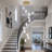 10-Light Gold Crystal Dimmable LED Large Staircase Pendant Light with Remote and App Control