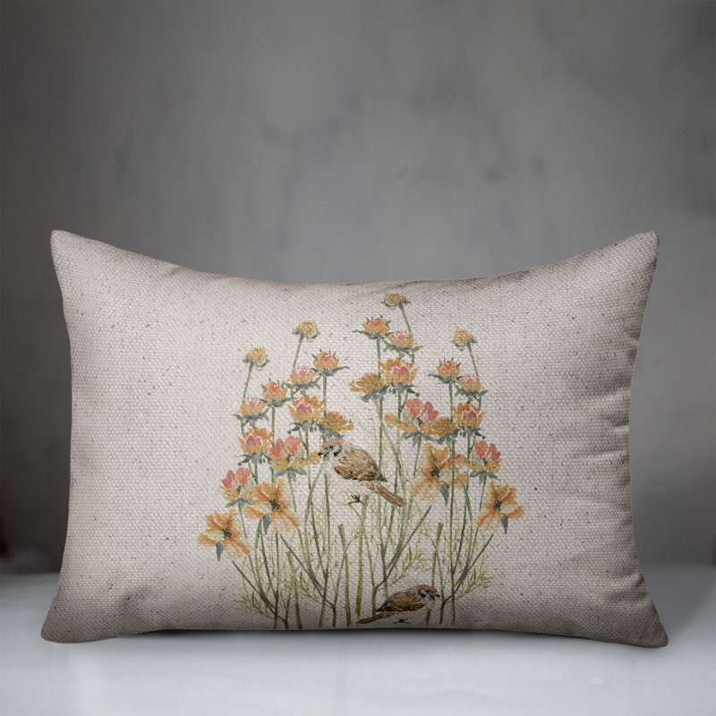 Coussin Birds In Flowers