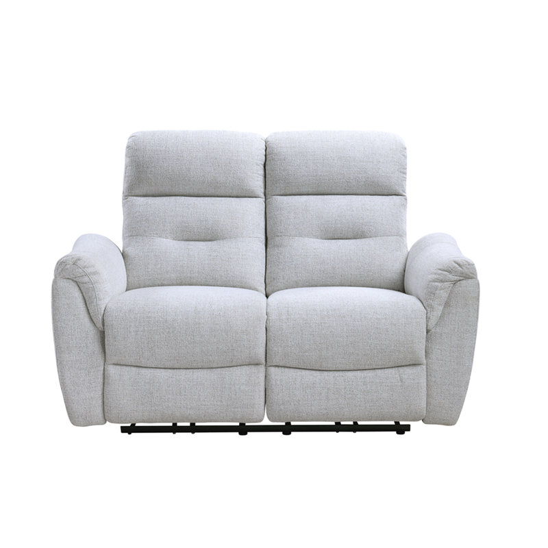 Causeuse en mouvement en chenille gris Eastre avec port USB