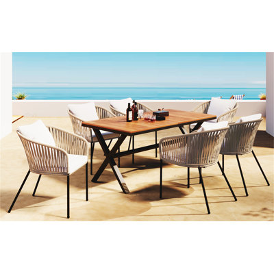 7 Pieces Patio Dining Set
